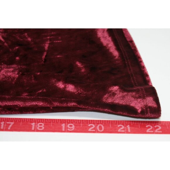 Torrid Women's Crushed Velvet Mini Skirt Maroon Plus Size 18-20 Pockets NWT - Picture 6 of 6